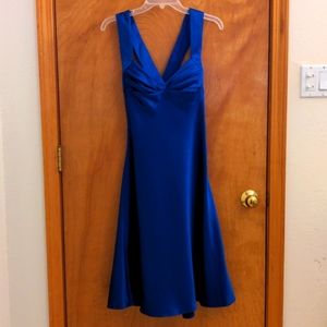 Calvin Klein cocktail party dress, dark royal blue, size 10